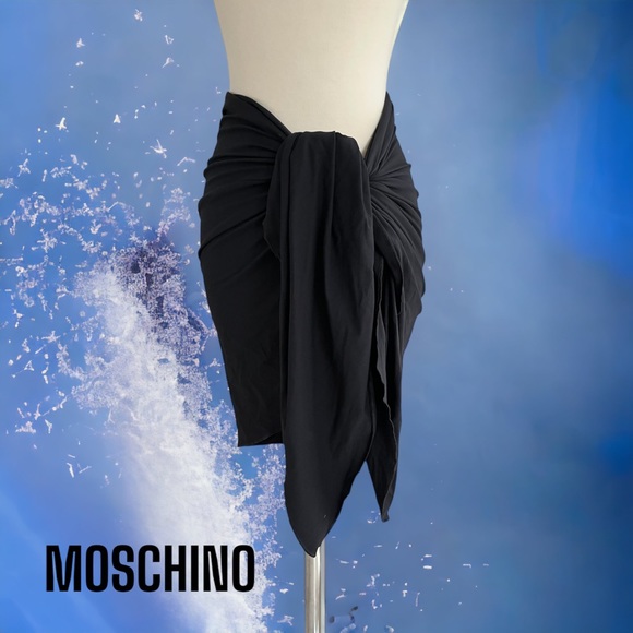 Moschino Dresses & Skirts - MOSCHINO BLACK WRAP SKIRT CASUAL Small